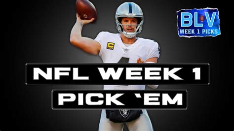 Nfl Week 1 2022 Picks Straight Up And Against The Spread Youtube