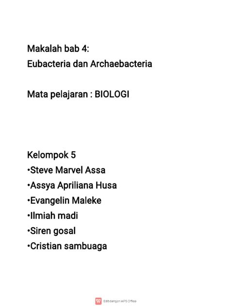 Makalah Biologi Kelas 10 Kelompok 5 Bab 4 Pdf