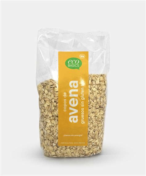 Copos De Avena Gruesos Sin Gluten Bio Ecobasics