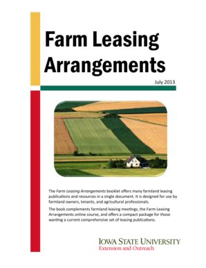 Fillable Online Extension Iastate Improving Your Farm Lease Contract