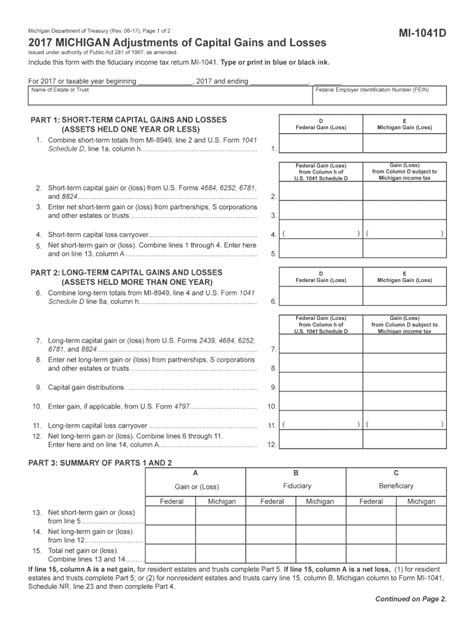 Michigan Income Tax Withholding W Form