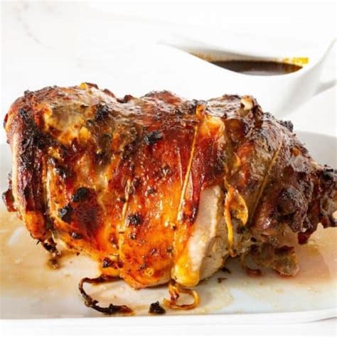 Boneless Roast Lamb With Honey Mustard Glaze Veena Azmanov Kitchen