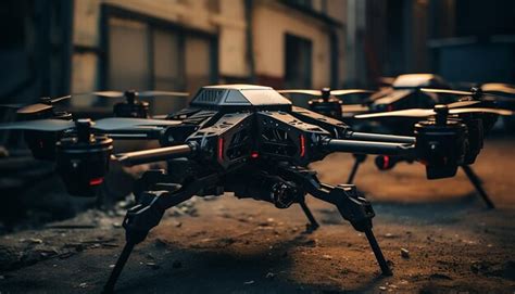 Premium AI Image | Armed drones ready for attack Technological drone ...