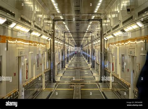 Calais, France - Inside the Eurotunnel train joining France and United ...