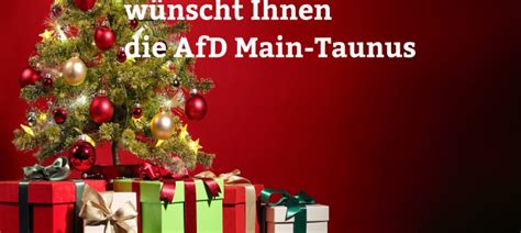 Der Afd Main Taunus Kreis W Nscht Ihnen Ihren Familien Und Freunden