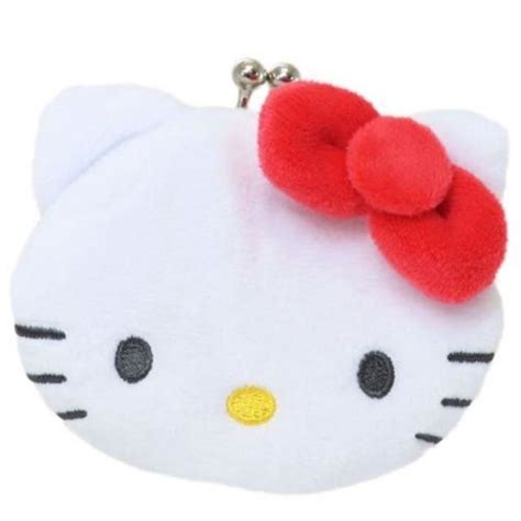 小禮堂 Hello Kitty 絨毛造型口金零錢包 大臉款 文創小物 Yahoo奇摩購物中心