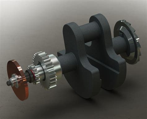 Crankshaft Assembly 3D | CGTrader