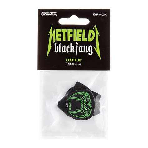 Dunlop Ultex Hetfield Black Fang 0 94mm Player Pack Dirty Riffs