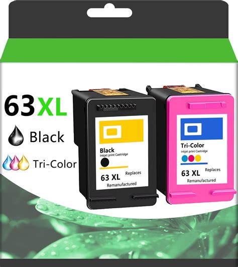 63 Xl Ink Cartridges Black Color Combo Pack Compatible Ink Cartridges For Hp 63 63xl Ink For Hp