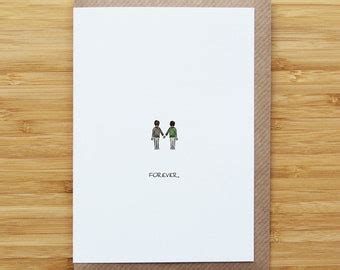 Gay Couple Happy Anniversary Card Husband Anniversary Card Gay
