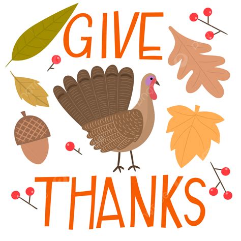 Thanksgiving Poster With Simple Flat Turkey Vector Autumn Turkey