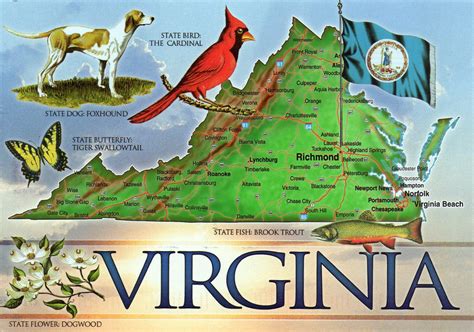 State Map Of Virginia With Cities - Map