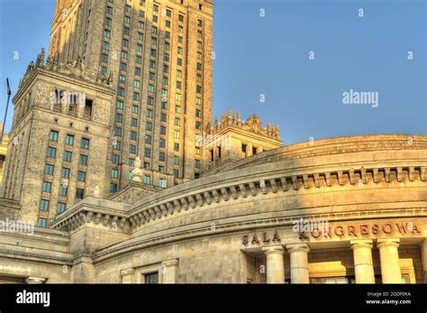 Warsaw Business District Hdr Image Stock Photo Alamy