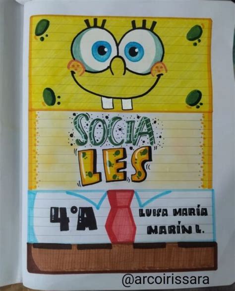 Portadas De Bob Esponja Bonitas Y F Ciles Car Tulas Ideas Dibujos