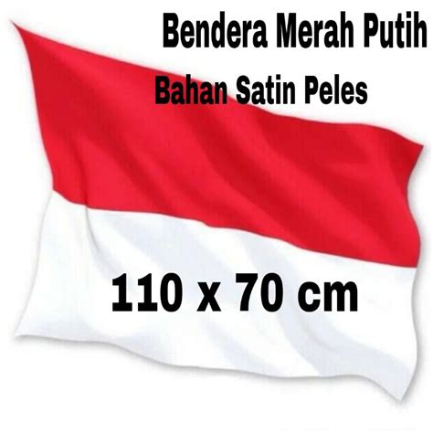 Jual X Cm Bendera Merah Putih Sedang Bendera Indonesia Satin