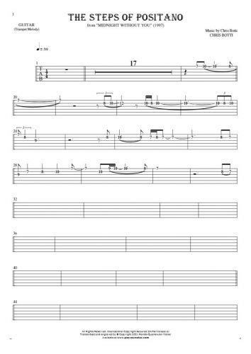 Inspiration Tablature Rhythm Values For Guitar Guitar 2 Part