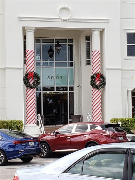 Candy Cane Holiday Column Wrap — Allen Home Design