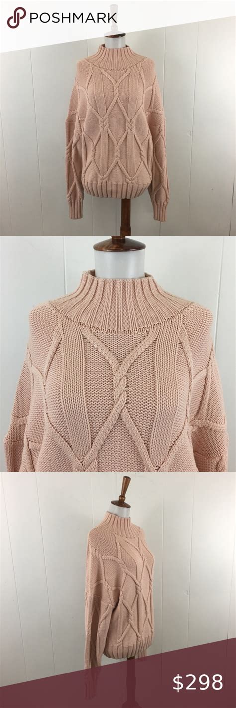 J Crew Collection Cable Knit Mock Neck Sweater Mock Neck Sweater