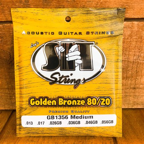 S.I.T. Golden Bronze 80/20 Acoustic Guitar Strings - 649687201029