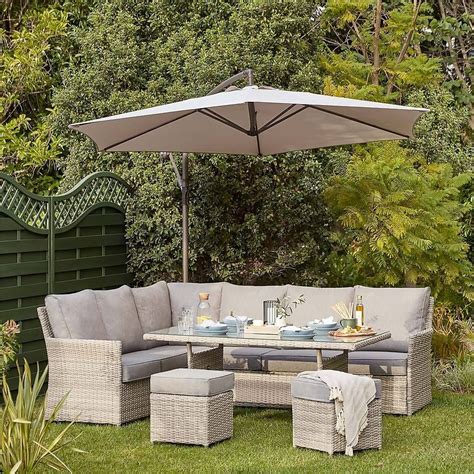 Florence Garden Corner Sofa Set Homebase Rattan Garden Corner Sofa