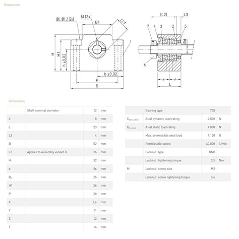 EK08 Fixed Ballscrew Support Units C3 Quality DamenCNC B V