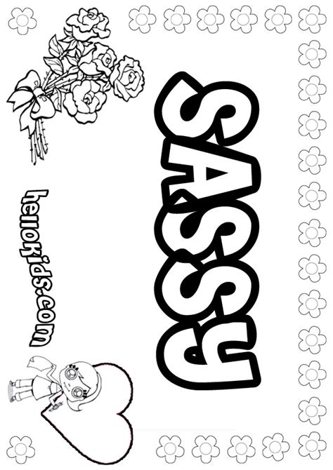 Sassy Coloring Pages Coloring Pages