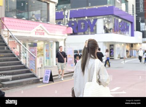 Seoul Street Photography Stock Photo Alamy