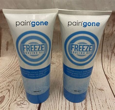 2x200ml Paingone Freeze Cooling Gel Gel Relief For Muscles And Joints