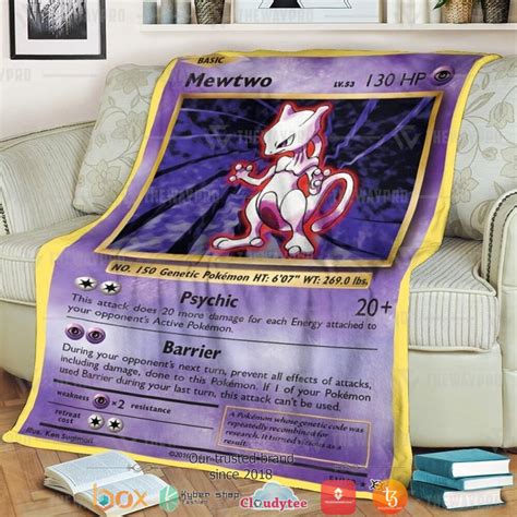 Pokemon Mewtwo Sun And Moon Blanket Hot Sale 2024