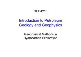 Geophysical Methods Ppt