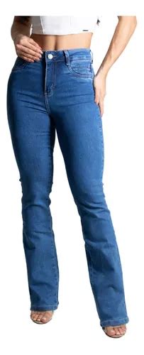 Calça Jeans Sawary Feminina Boot Cut Flare Elastano Lycra Frete grátis