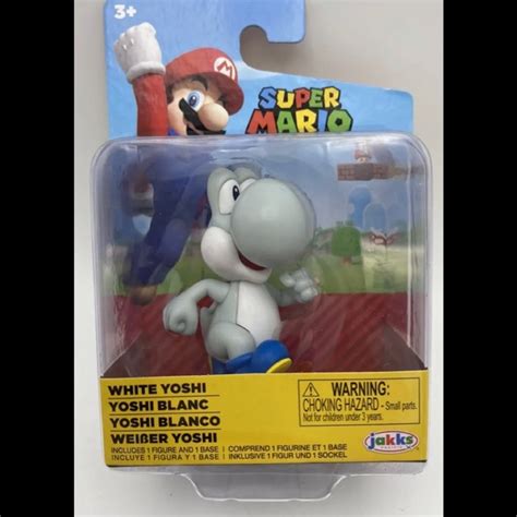 Jakks Pacific Toys World Of Nintendo Super Mario White Yoshi Figure