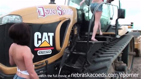 Incredible Teens Nude On Neighborhood Construction Equipment