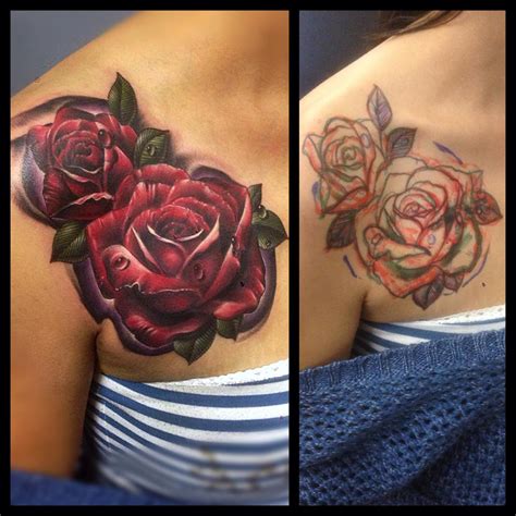 Cover Up Tattoos With Roses