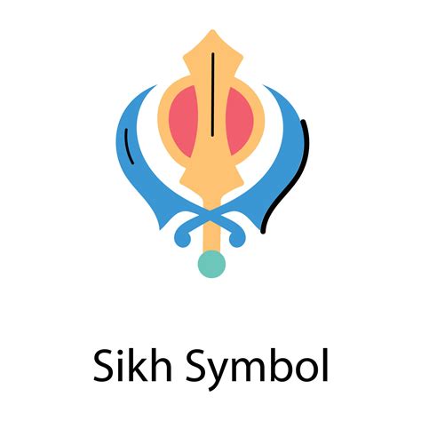 Trendy Sikh Symbol 17182841 Vector Art at Vecteezy