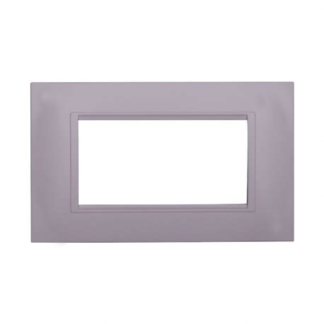 ETTROIT PLACCA IN PLASTICA 4 MODULI SERIE SPACE BIANCO LN89401