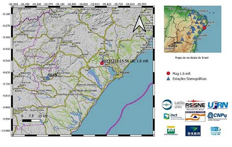 Labsis Registra Tremores De Terra Nas Cidades De Arapiraca E Satuba Em