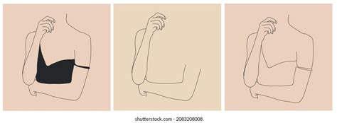 Linear Drawing Naked Female Body One Stock Vector Royalty Free Shutterstock