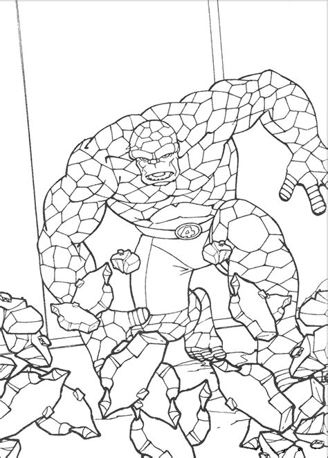 Fantastic Four Coloring Pages To Download And Print For Free