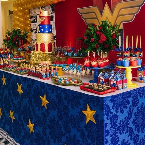 Wonder Woman Fiesta Tematica Batman Festa Mulher Maravilha Decoração