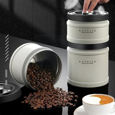 Stainless Steel Airtight Coffee Container Storage Canister Cans Storage