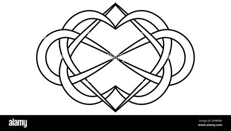 Knot Of Hearts And Infinity Sign Vector Sign Symbol Infinite And