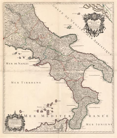 Le Royaume De Naples Divisé En Toutes Ses Provinces Geographicus