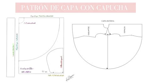 Roc O P Requena Proyecto De Patronaje Capa Con Capucha