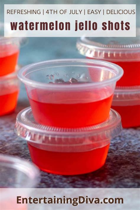 Easy Watermelon Jello Shots Entertaining Diva Recipes