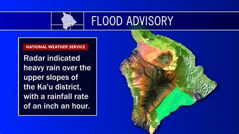 Flood Advisory Issued For Kau On Hawaii Island