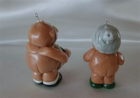 Hoho OH Naked Backside Decorative Jars Holiday Decor Novelty Christmas