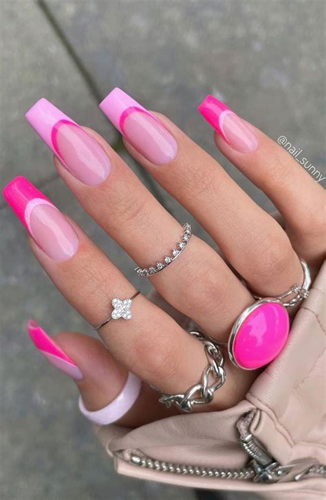 Pink French Nails