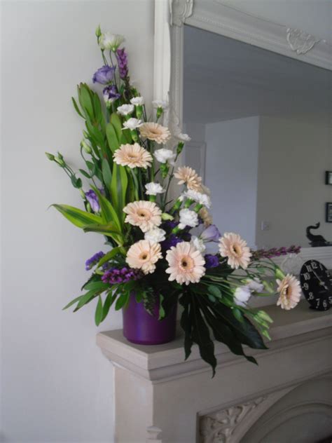 L Shaped Arrangement Funeral Floral Arrangements Church Flower