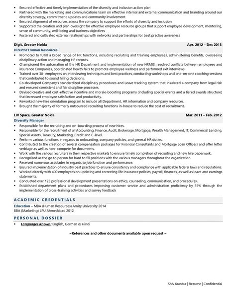 Chief Diversity Officer Resume Examples And Template With Job Winning Tips